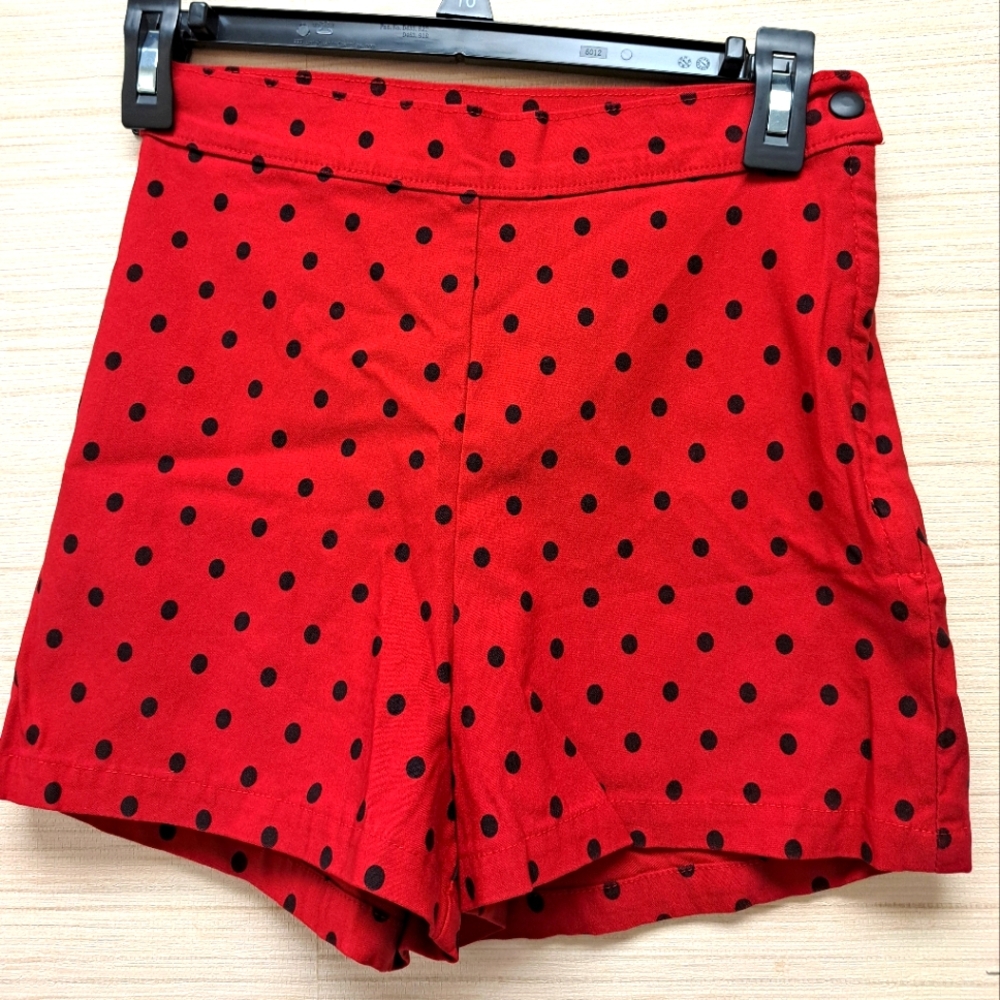 Rock Steady Pinup Shorts Red Medium Vintage Rockabilly 50s